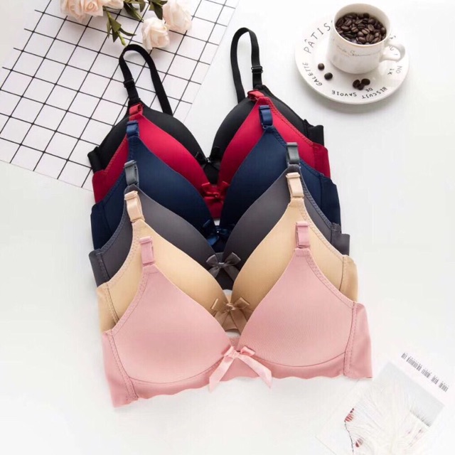 Áo Lót Đính Nơ Viền Sóng Cực Xinh 6699