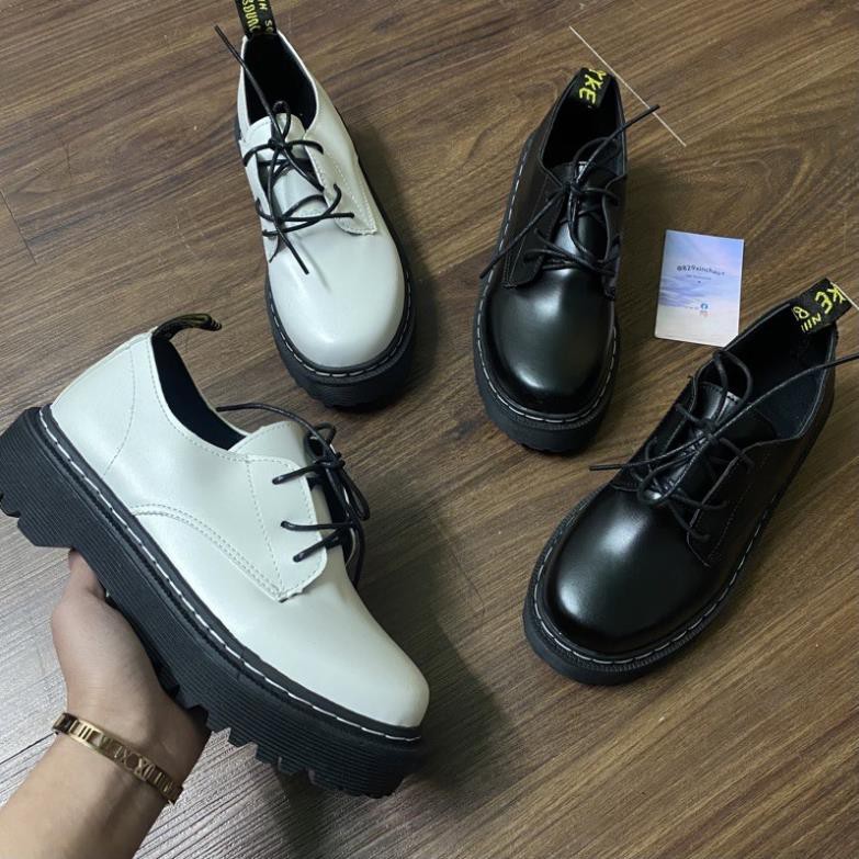 Giày trắng oxford😅 giày đen dr martens 😘 Giày alley oxfords ↘️  thấp cổ (ảnh thật sau) -ah22