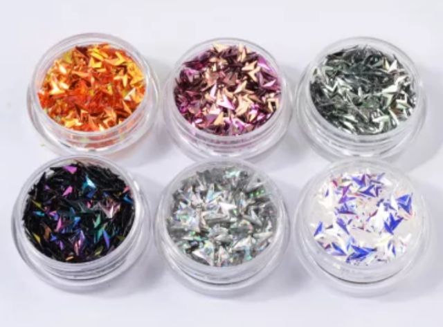 Set 6 hủ Trang trí móng hình mũi tên