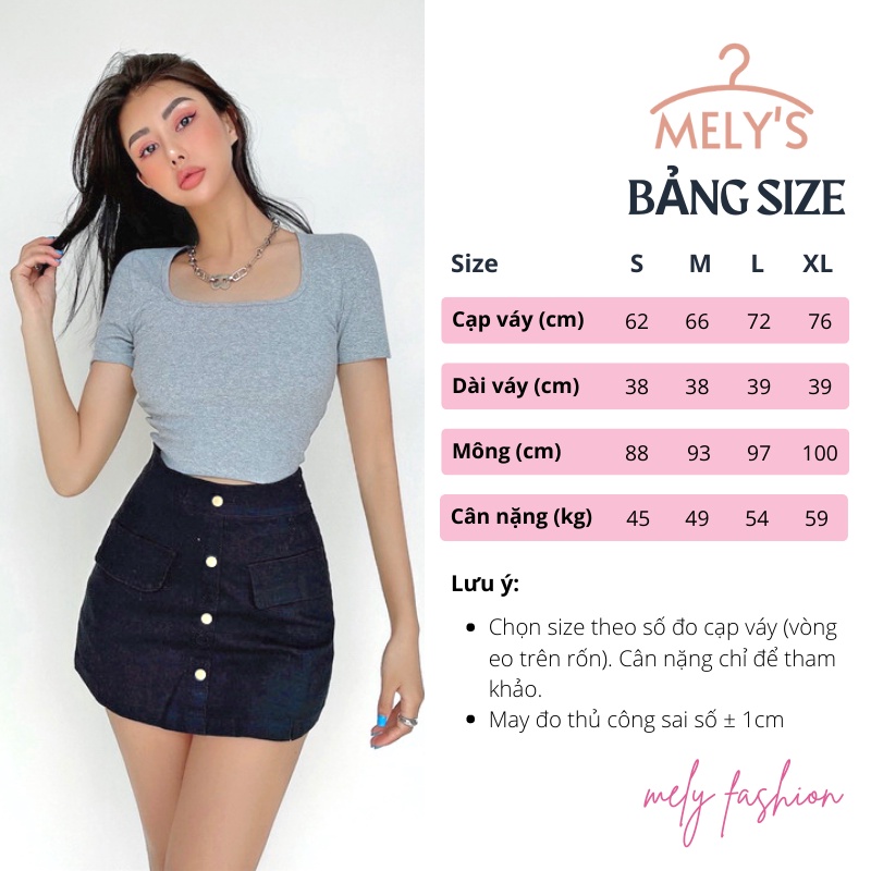 Quần giả váy chữ A túi sườn cạp cao 4 khuy có bigsize siêu hách dáng phong cách trẻ trung năng đông CV32