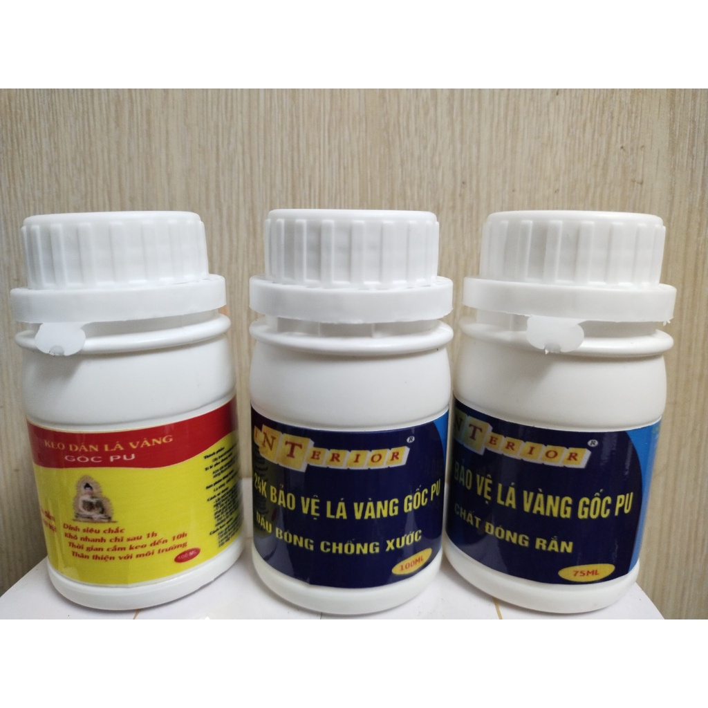 Combo keo pu, phủ pu 2 thành phần cao cấp size nhỏ