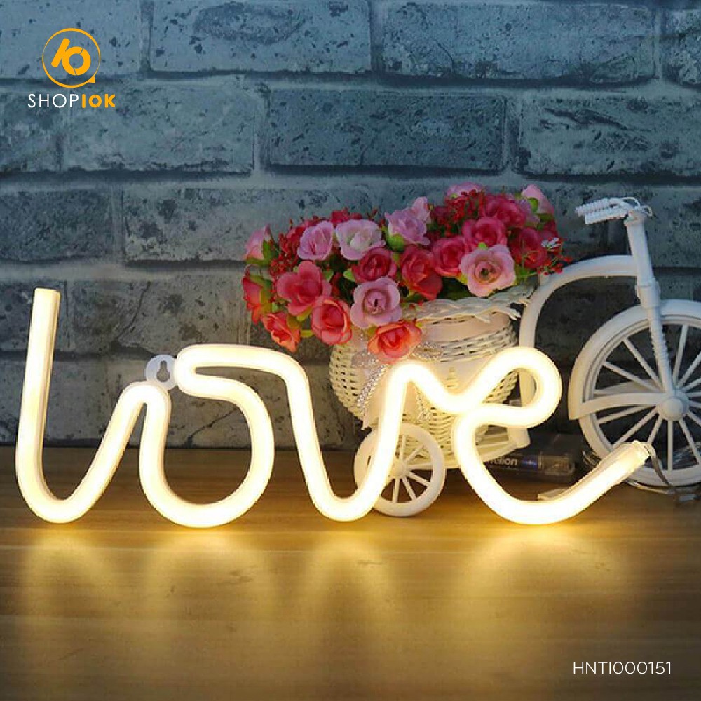 Đèn trang trí hình chữ Love, chữ Home, hình tim, hình ngựa Unicor với ánh sáng lung linh