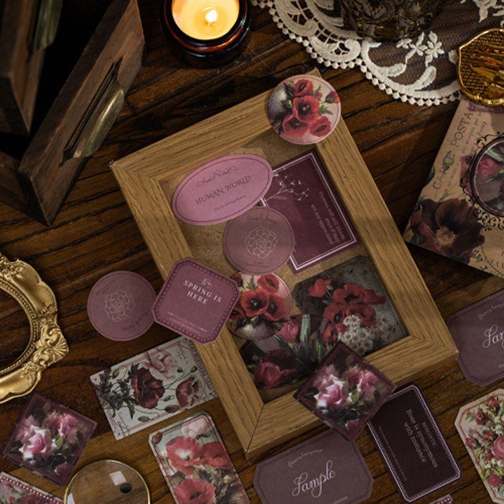 Miếng Dán Trang Trí Sổ Tay / Nhật Ký Phong Cách Retro Độc Đáo DIY