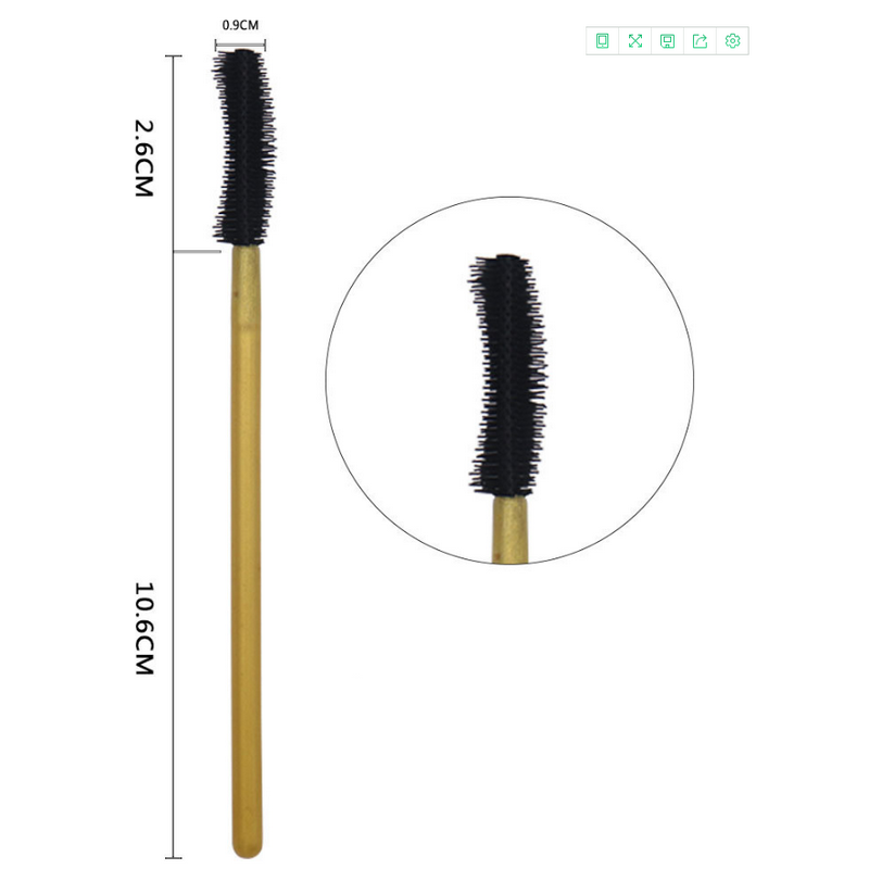 Đầu cọ chuốt mascara dùng một lần bằng silicon tiện dụng | BigBuy360 - bigbuy360.vn
