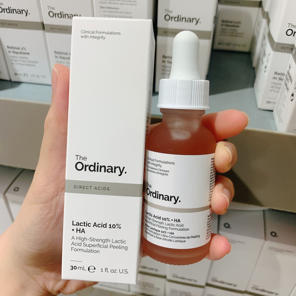 [Mã SKAMLTSM9 giảm 10% đơn 99K] Tinh chất tẩy tế bào chết The Ordinary Lactic Acid 10% + HA ( 30mL )