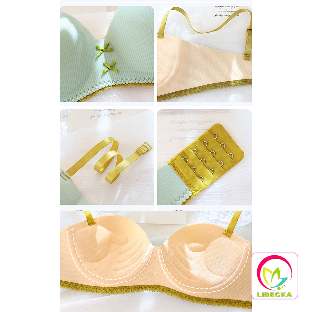 Áo lót ngực nữ Cup ngang đẹp dễ thương su đúc không gọng mút mỏng nâng ngực tạo khe Sexy gợi cảm quyến rũ LIBECKA AL61