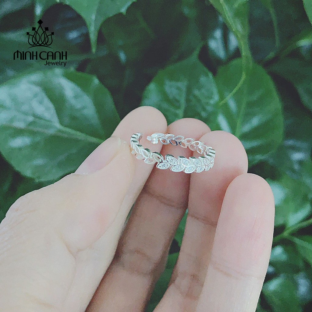 Nhẫn Vòng Nguyệt Quế Bạc Ta Dáng Hở Freesize - Minh Canh Jewelry