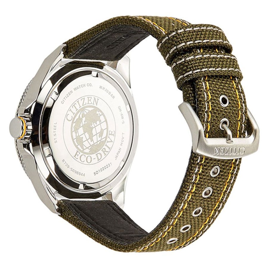 Đồng Hồ Nam Citizen Dây Vải Nato BU2030-09W - Mặt Xanh