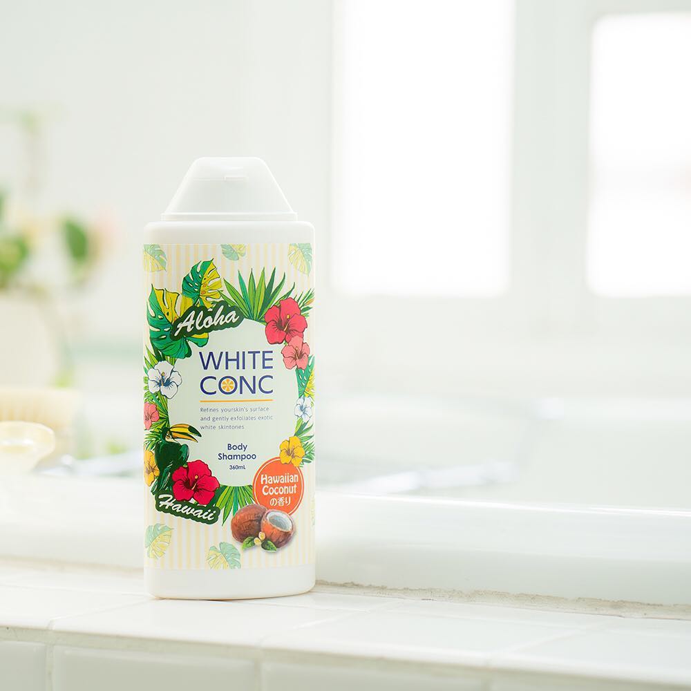Sữa Tắm Trắng Nhật Bản White Conc Hawaiian Coconut Body Shampoo Vitamin C -  360ml