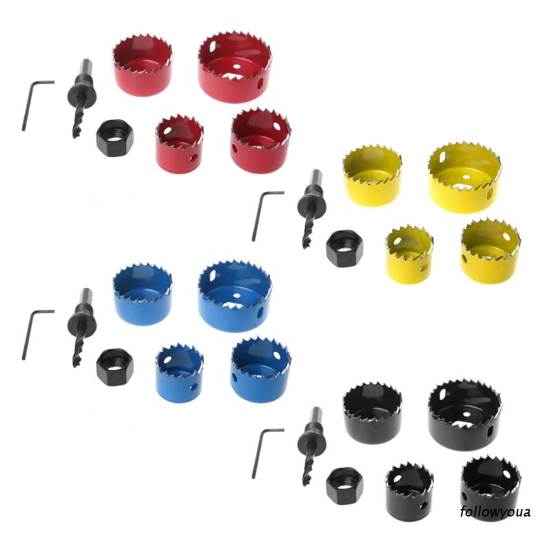Bộ 6 Mũi Khoan Cắt Lỗ Tròn 32mm 38mm 45mm 54mm