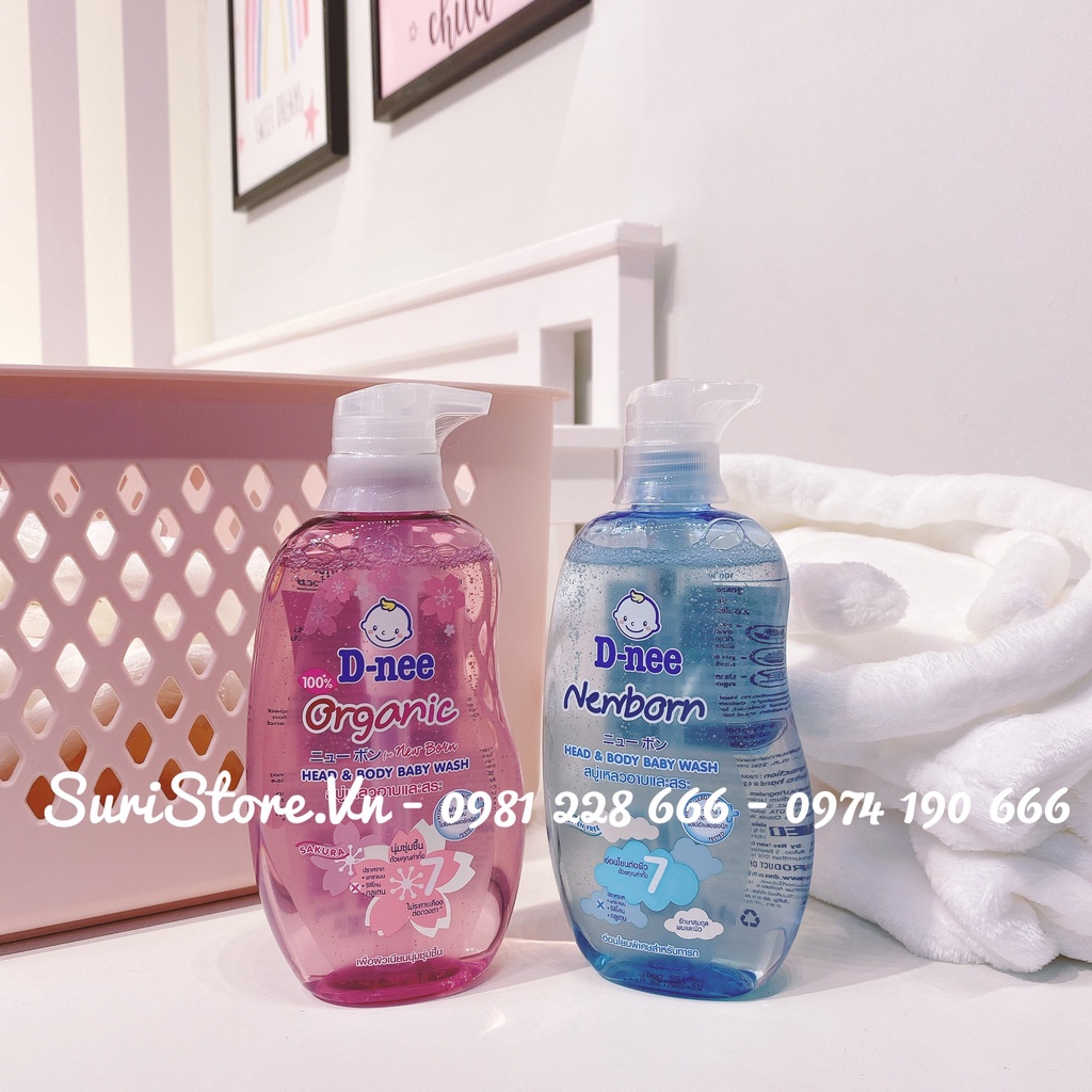 Sữa tắm gội sơ sinh DNEE, KHÔNG GÂY KÍCH ỨNG, an toàn cho da bé, Dành cho bé từ 0-3 tuổi