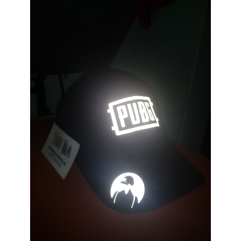 Nón PUBG phản quang, mũ kết PUBG phản quang , mũ lưỡi trai PUBG - giá sỉ