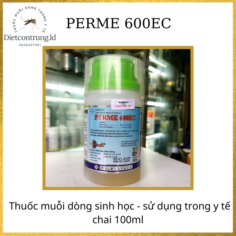 Thuốc muỗi PERME 600EC chai 100ml