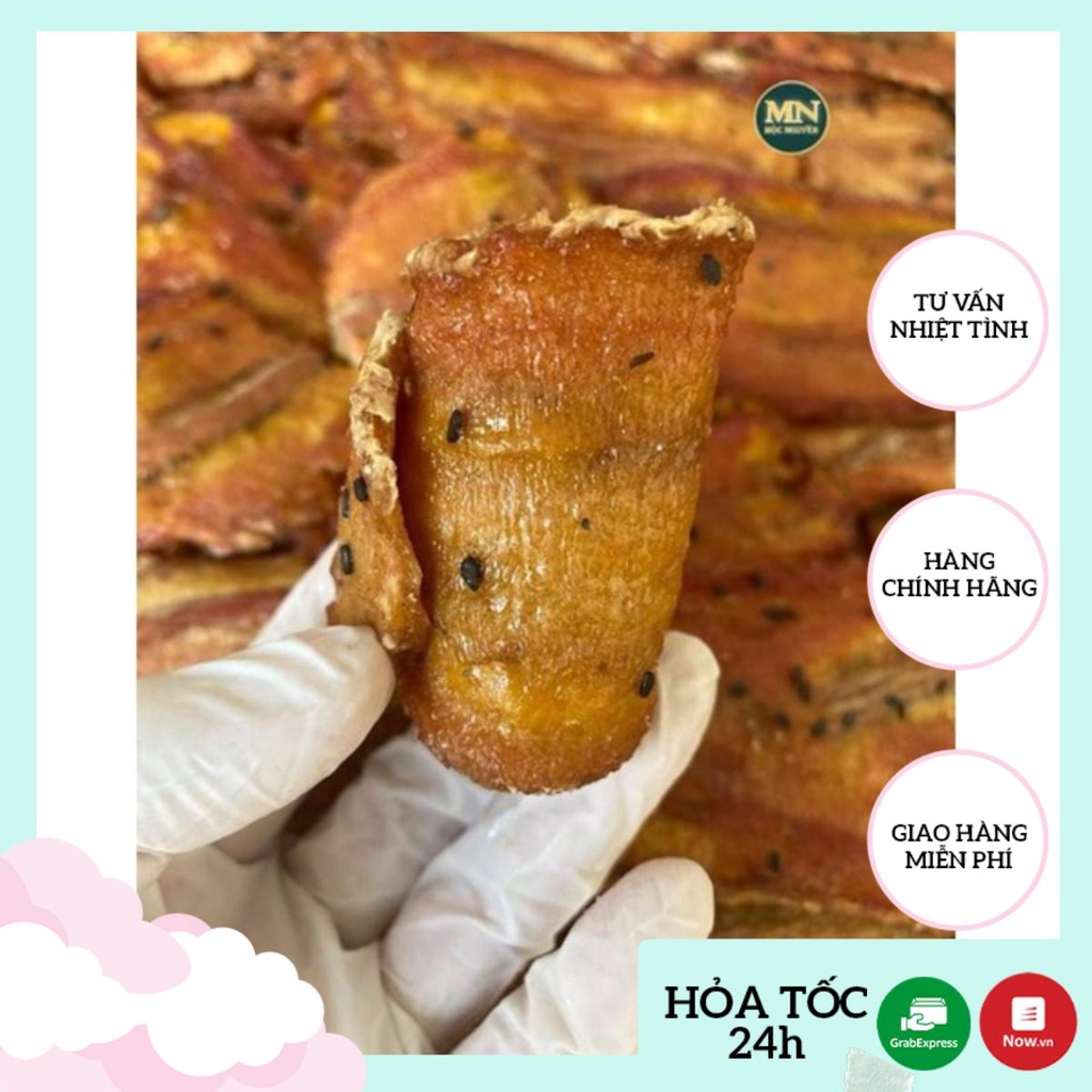 Chuối Sấy Dẻo Nhà Làm Mộc Nguyên Gói 200g