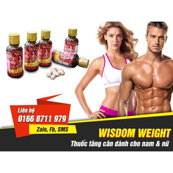 Nhà phân phối Vitamin tăng cân Wisdom Weight chính hãng" sỉ từ 10 hộp"