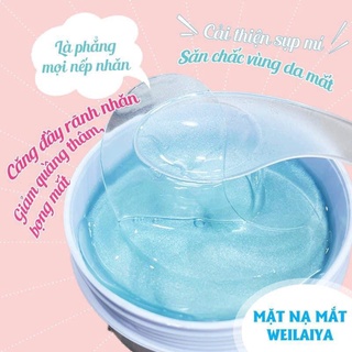 Mặt nạ mắt Collagen Weilaiya, làm mờ nếp nhăn, giảm thâm cho viền mắt, giữ da vùng mắt luôn căng bóng [Hộp 60 cái]
