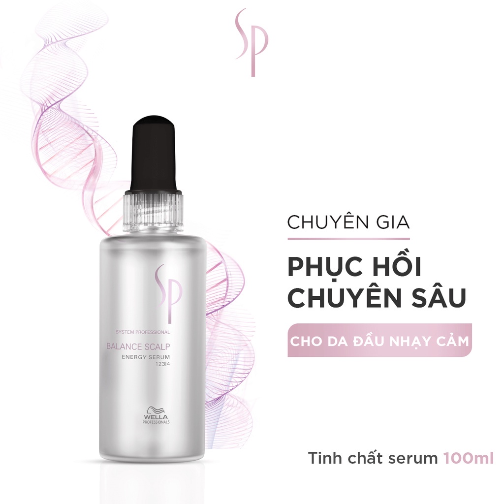 Combo  System Professional Balance Scalp Cho Da Đầu Nhạy Cảm, Giảm Gãy Rụng Và Cân Bằng Độ Ẩm (200ml +100ml)