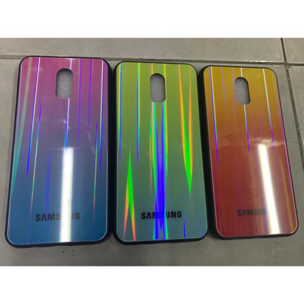 Ốp Samsung J7 plus viền dẻo lưng kính AD_case shop