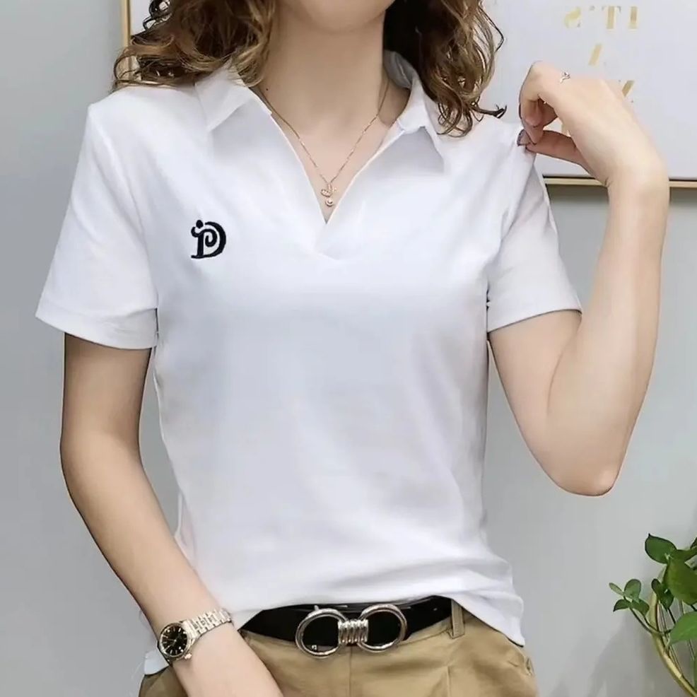 Áo Thun POLO Tay Ngắn Bằng Vải Cotton Nguyên Chất Thời Trang Mùa Hè Hàng Mới 2022