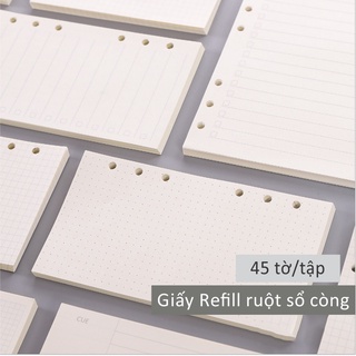 Giấy Refill ruột sổ còng A4 B5 A5 A6 cao cấp
