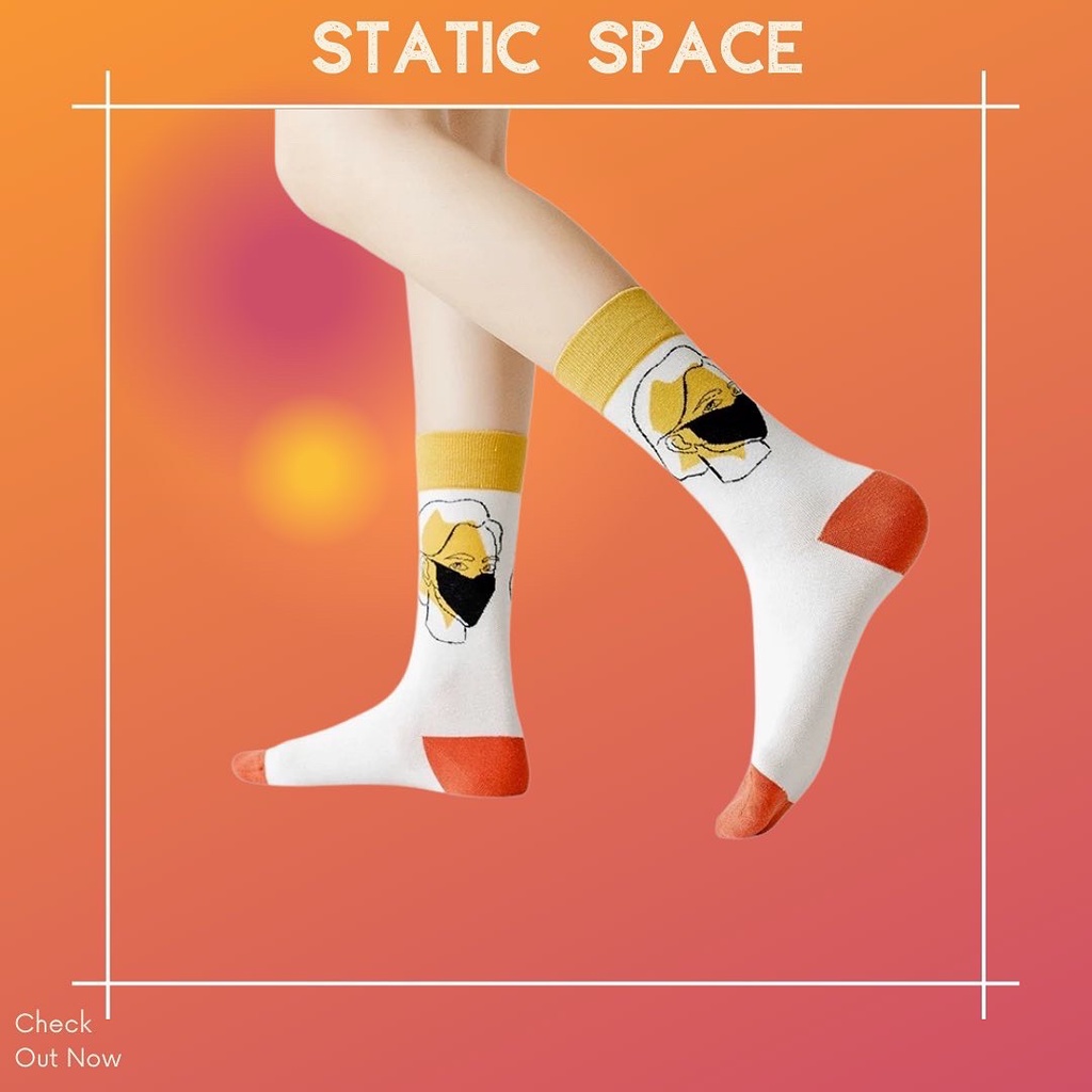 TẤT VỚ CAO CỔ FREESIZE POSITIVE VIBES - STATIC SPACE