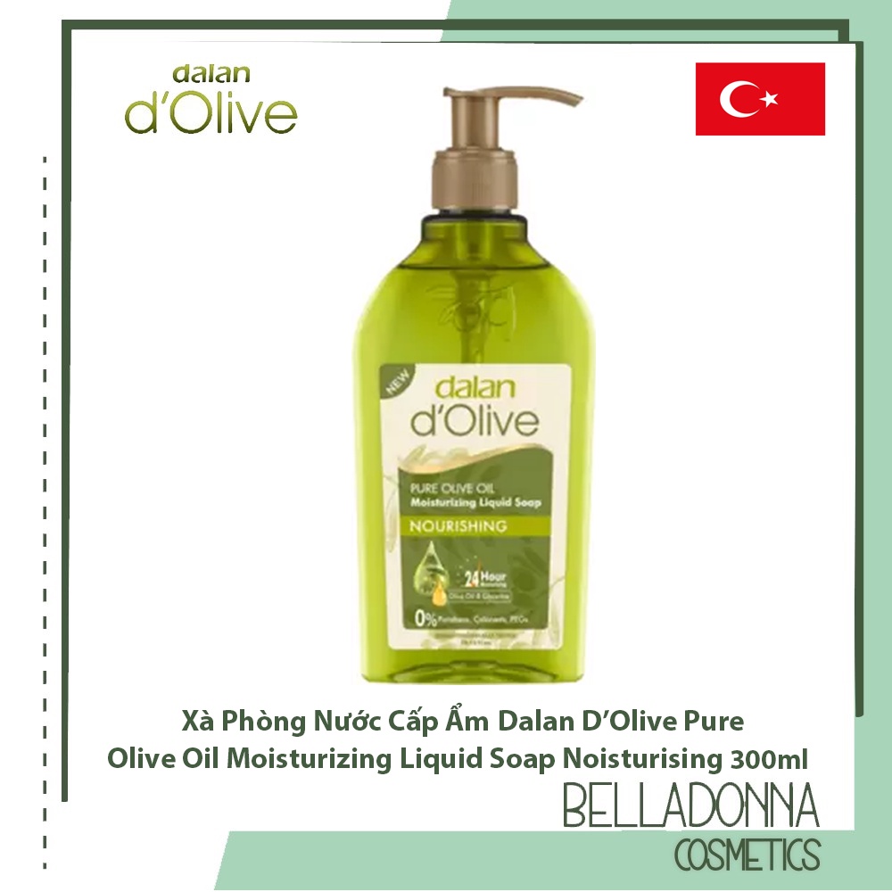 [CHÍNH HÃNG] Xà Phòng Nước Cấp Ẩm Dalan D’Olive Pure Olive Oil Moisturizing Liquid Soap 300ml