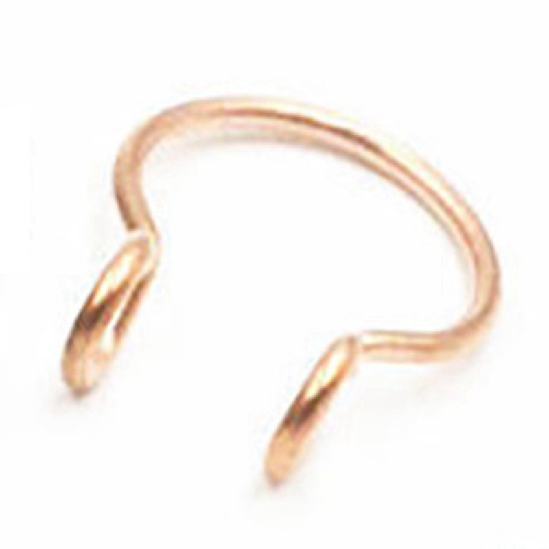 Set 5 khuyên tai/mũi/mũi hình chữ C bằng thép y tế