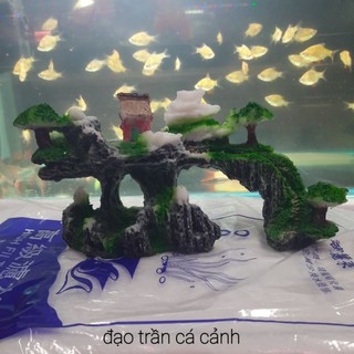 Núi non bộ ( nhựa đúc) trang trí bể cá