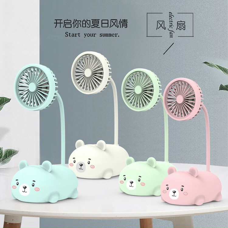 PVN25503 Quạt sạc mini để bàn hình thú ngộ nghĩnh T2 .