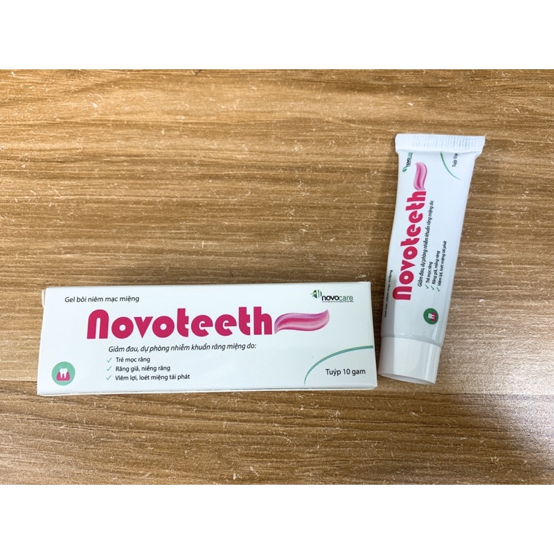 ✅[Chính hãng] NOVOTEETH gel bôi giúp giảm đau, dự phòng nhiễm khuẩn răng miệng an toàn cho trẻ từ 5 tháng tuổi