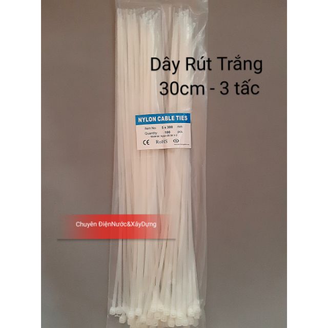 Dây Rút Nhựa 30cm - 3 tấc