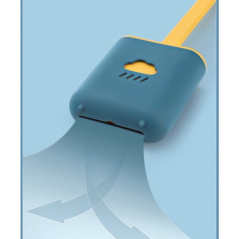 Cọ Vệ Sinh Toilet Nhà Tắm Hình Đám Mây Cao Cấp Kèm Hộp Dán Tường Tiện Dụng - Dumi Shop