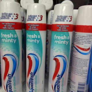 KEM ĐÁNH RĂNG 3 TÁC ĐỘNG CHAI XỊT AQUAFRESH 