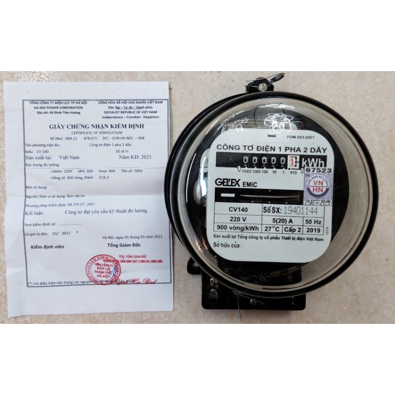 Công tơ điện EMIC 1 pha 2 dây