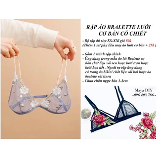 Rập giấy may áo brallet lưới đủ size XS-XXL