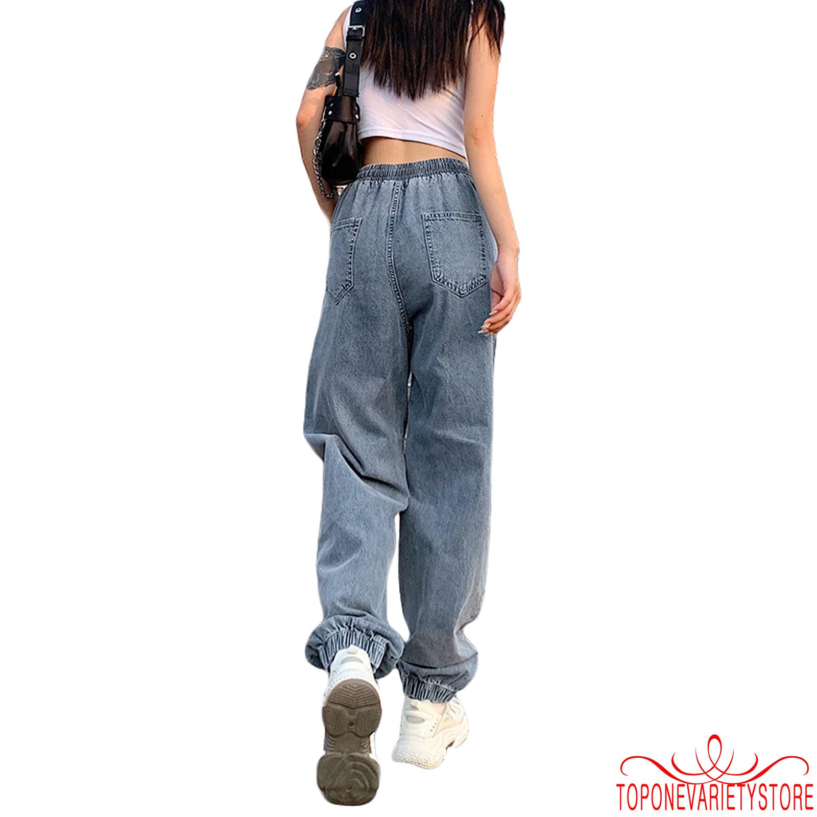 Quần Jean Lưng Thun Dây Rút Phong Cách Năng Động Trẻ Trung Dành Cho Nữ | BigBuy360 - bigbuy360.vn