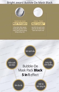 Mặt Nạ Thải Độc Sum Bright Award Bubble De Mask 50ml date 2025