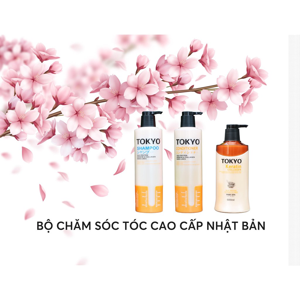 Keratin Toykyo phục hồi tóc hư tổn siêu mượt 600ml ( Nhật Bản )