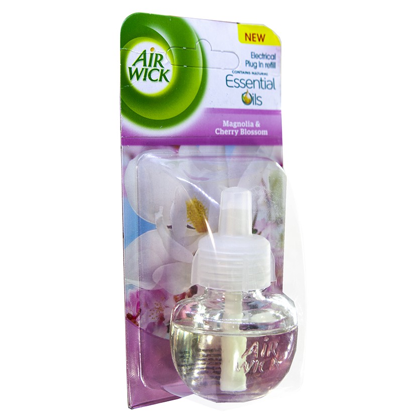 Lọ tinh dầu thiên nhiên Air Wick Magnolia & Cherry Blossom 19ml QT003274 - hoa mộc lan