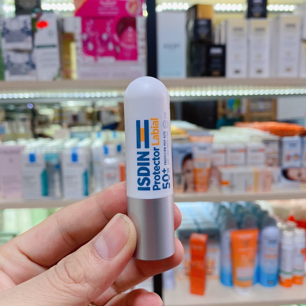 [ Chuyên cho môi khô] Son dưỡng  môi có chống nắng ISDIN Protector labial SPF 50+