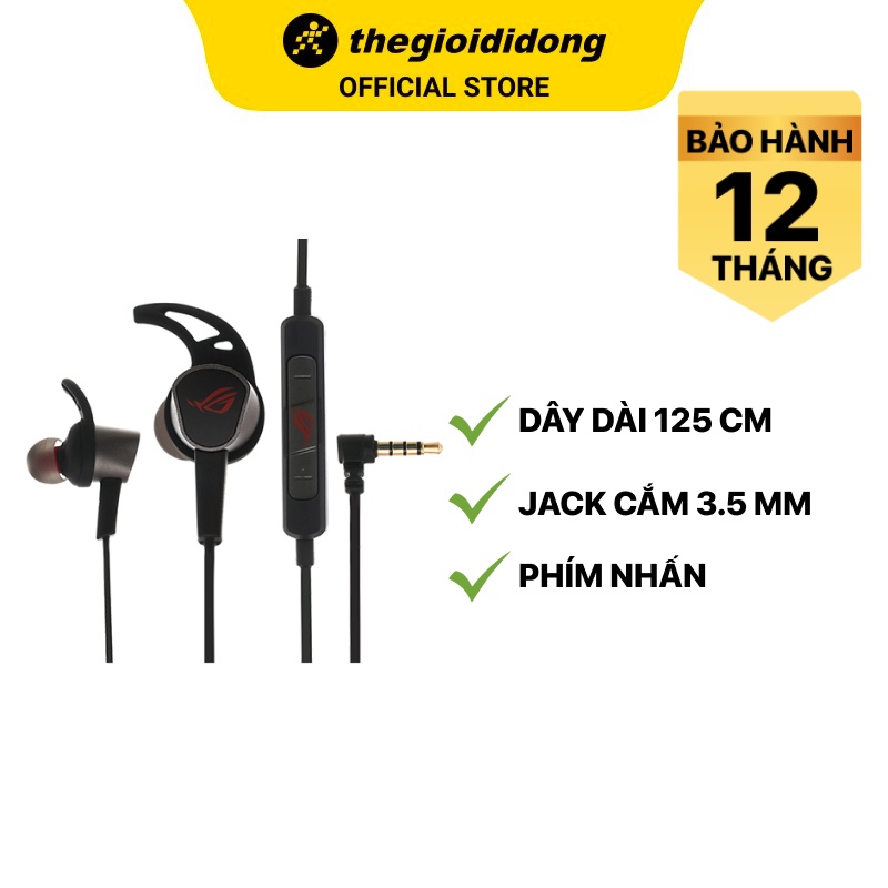 Tai nghe EP Gaming Asus Rog Cetra II Core Đen Chính hãng, BH 12 tháng