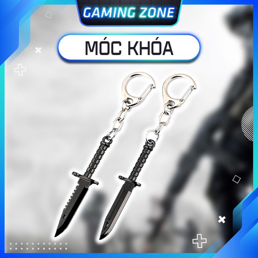 Móc khóa CSGO hình M9 Bayonet / Karambit - Hợp kim không gỉ - Sơn tĩnh điện cực bền