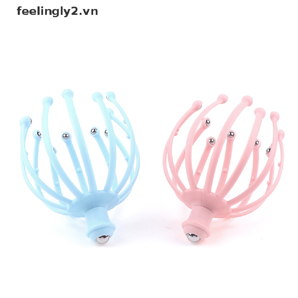 (Hàng Mới Về) Dụng Cụ Mát Xa Đầu Giảm Căng Thẳng Hình Bạch Tuộc