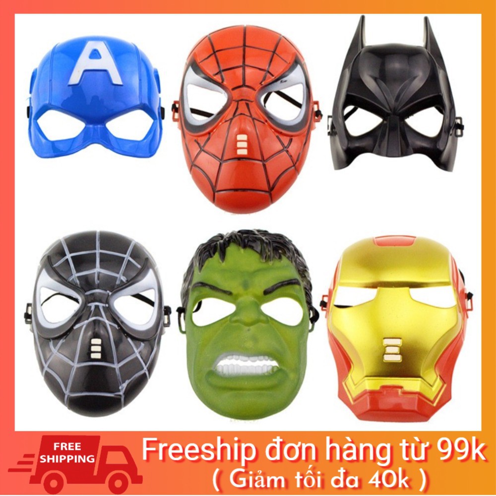 [BAO GIÁ SHOPEE] Đồ chơi mặt nạ cosplay siêu anh hùng Avengers Marvel hàng chuẩn đẹp TT50 Eshop