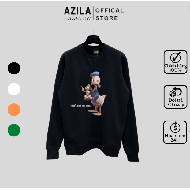 Áo nỉ nam dài tay AZILA Chất liệu nỉ hàn cao cấp Sweater - TD100