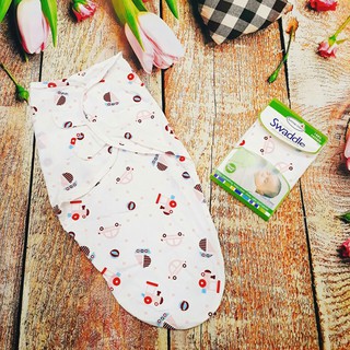 Ủ Kén Cotton Sơ Sinh SwaddleMe Mềm Mại, Không Hầm Bí Chống Giật Mình Dùng Cho Bé