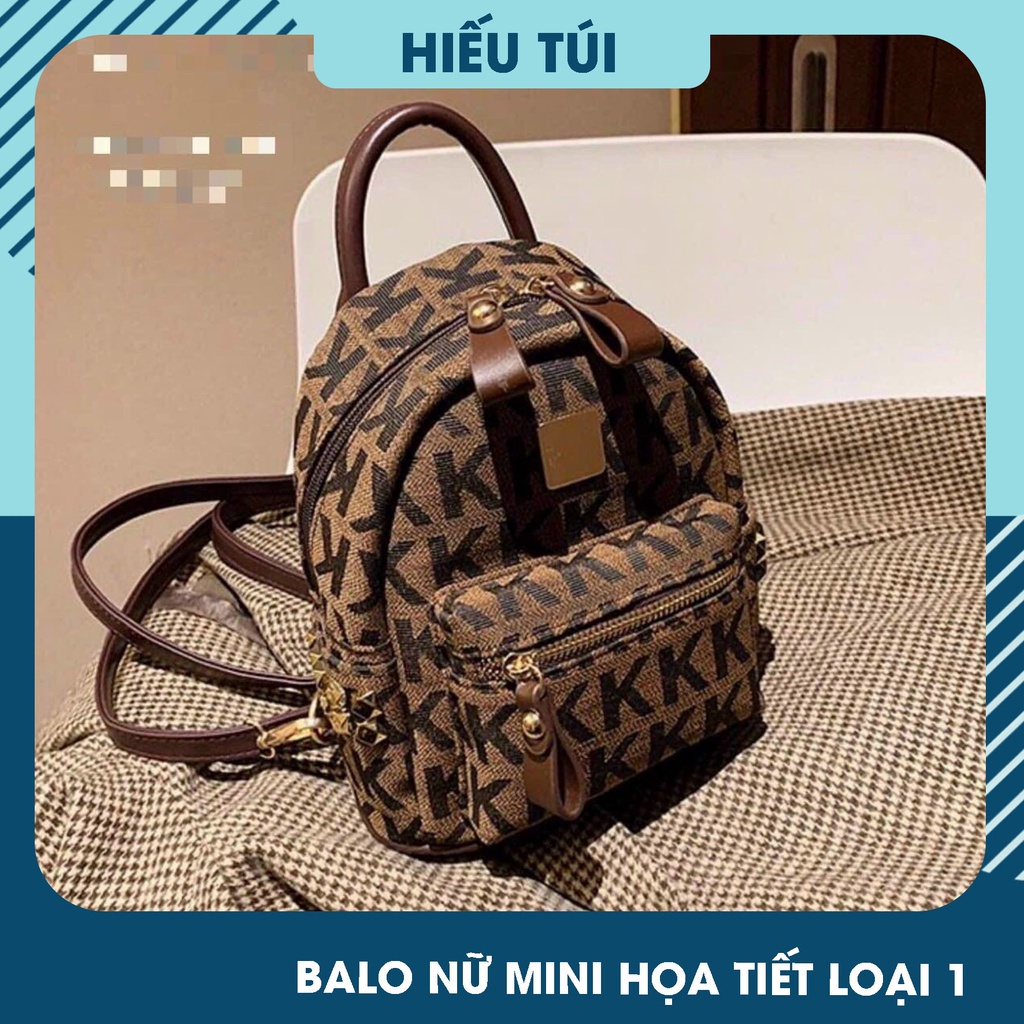 Balo nữ mini họa tiết thời trang đi làm dễ thương nhỏ gọn HT120