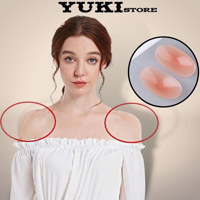 Bộ 2 miếng độn vai bằng silicon thoáng mát YUKI STORE 666