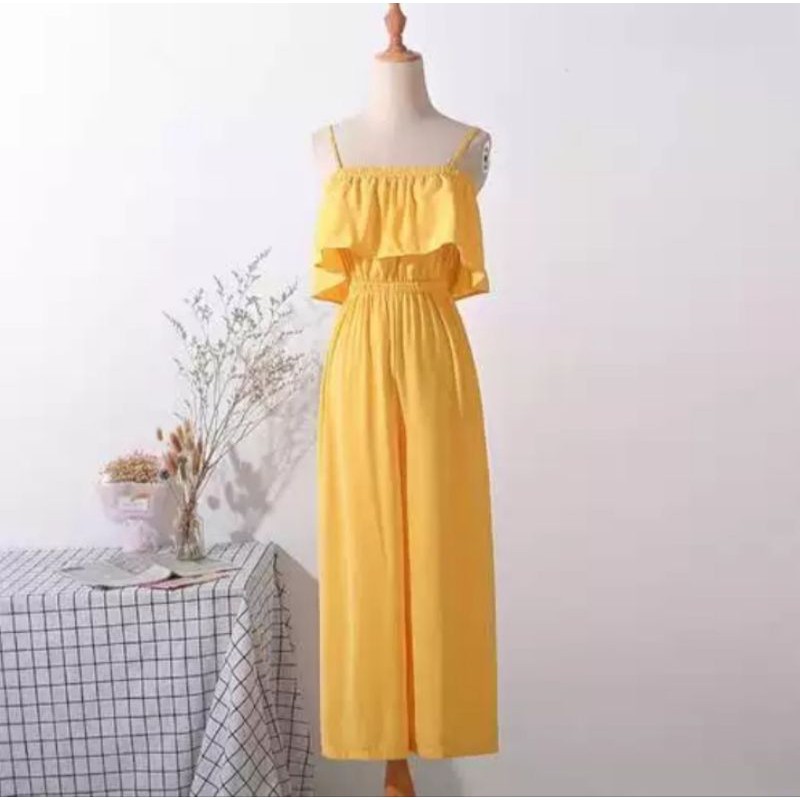 bộ jumpsuit liền ống rộng 2 hand
