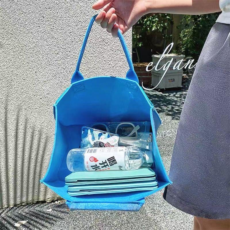 Túi Nỉ Sức Chứa Lớn Hình Đôi Mắt Dễ Thương